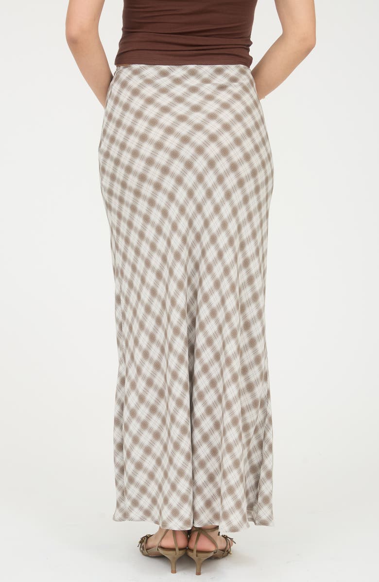 Blu Pepper Print Midi Skirt, Alternate, color, Light Khaki Multi