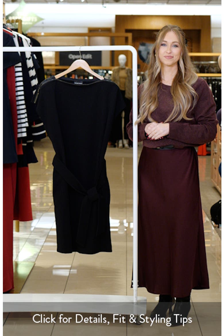 Milano Zip Boatneck Jersey Dress video