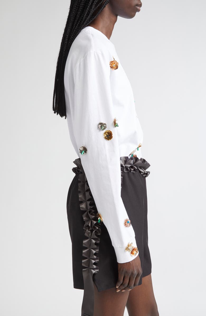 Coperni x Disney Mickey Mouse Appliqué Graphic T-Shirt, Alternate, color, White