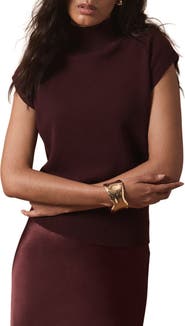 MINT VELVET Sleeveless High Neck Knit Top