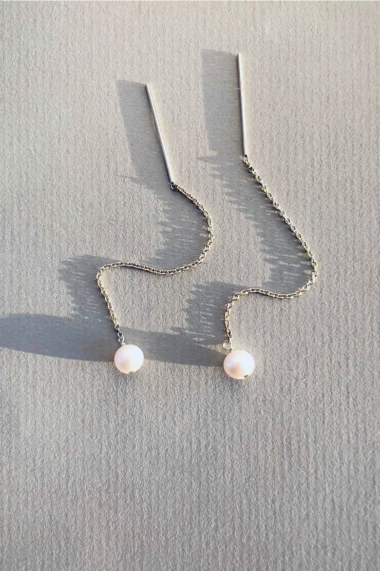 Paloma Pearl Threaders, Alternate, color, Silver
