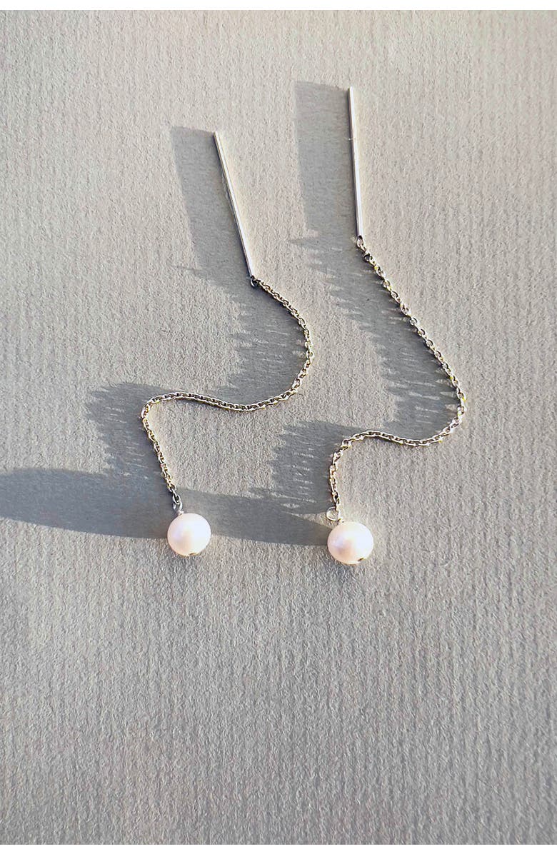 Astor & Orion Paloma Pearl Threaders, Alternate, color, Silver