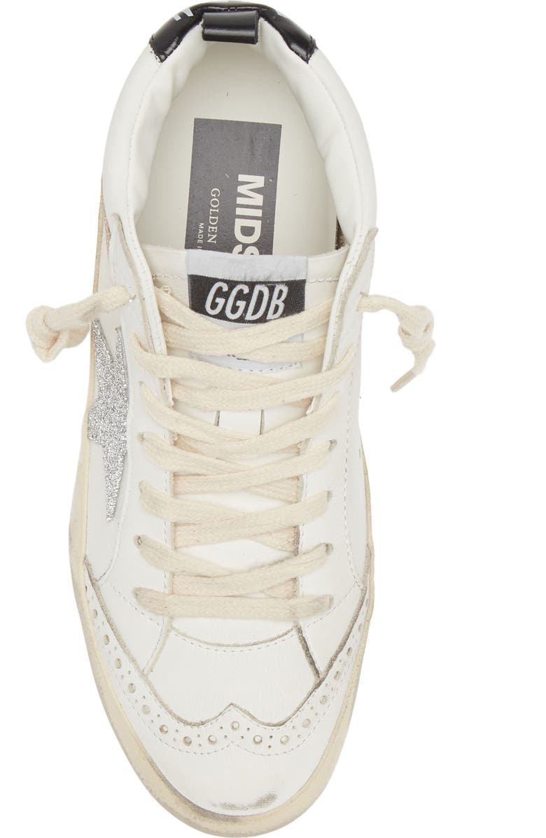Golden Goose Mid Star Glitter Sneaker, Alternate, color,