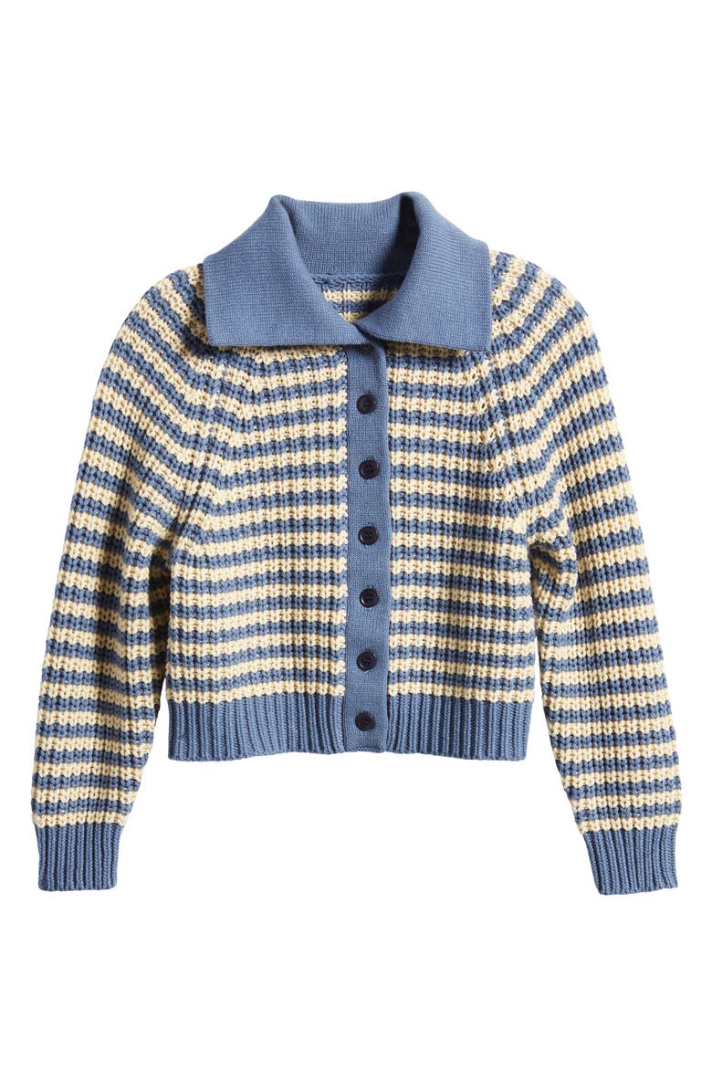 THE GREAT. The Stripe Cardigan, Alternate, color,