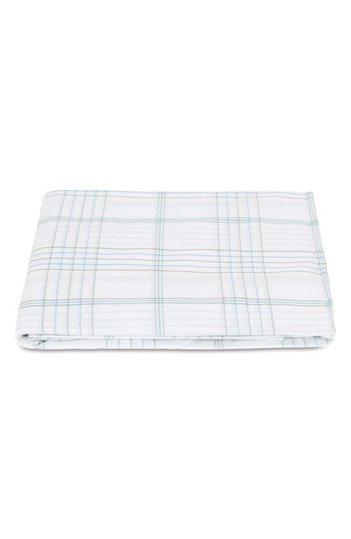 Matouk August Plaid 500 Thread Count Fitted Sheet