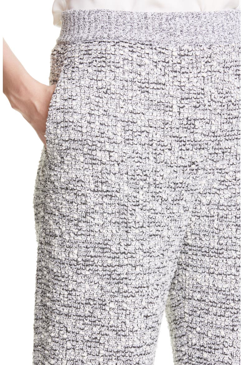 Bouclé Knit Jogger Pants, Alternate, color, BLACK/ ECRU