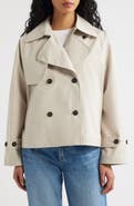 Save The Duck Garbo Waterproof Crop Trench Coat