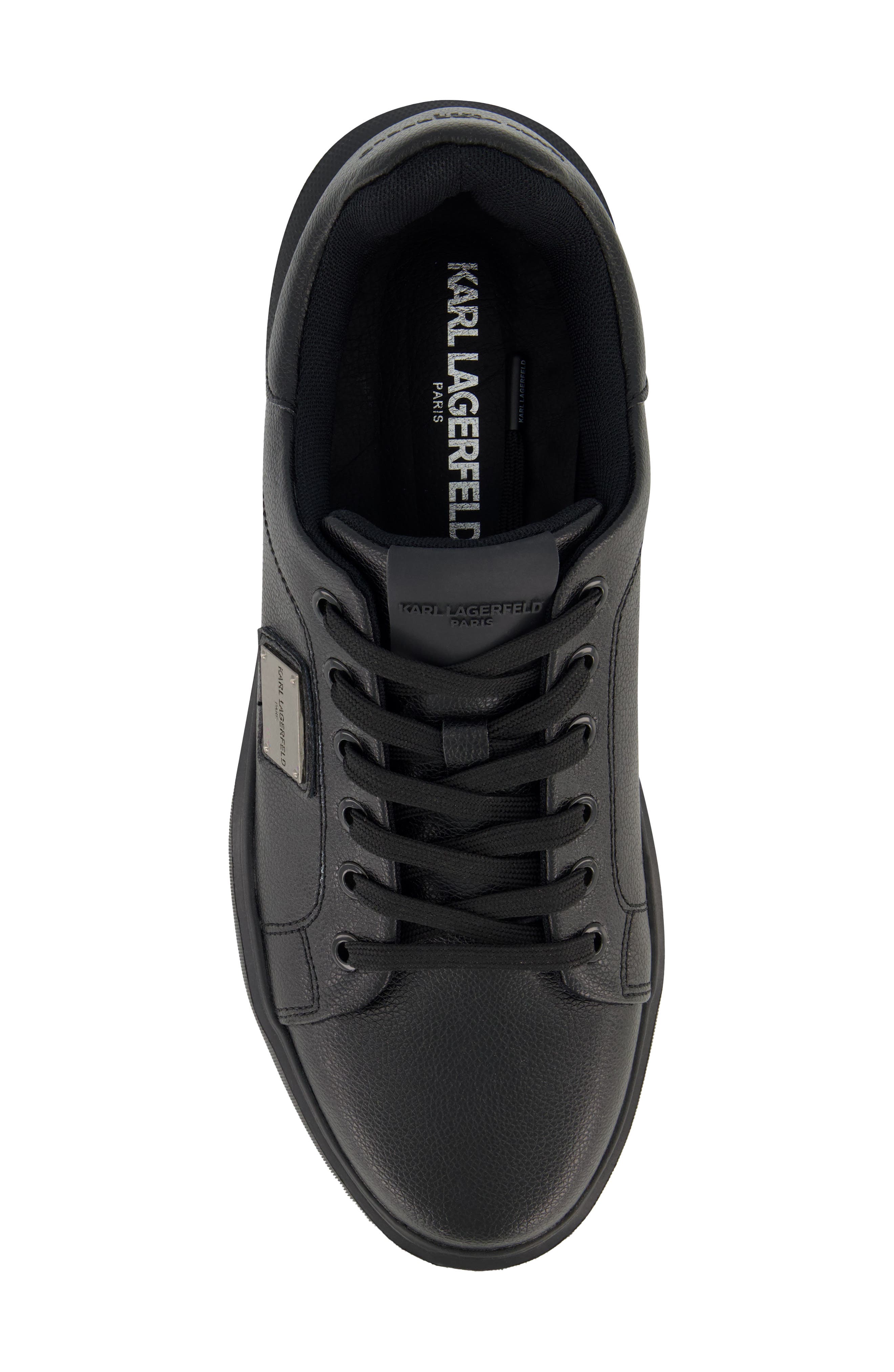 KARL LAGERFELD PARIS Side Logo Plate Sneaker, Alternate, color, 