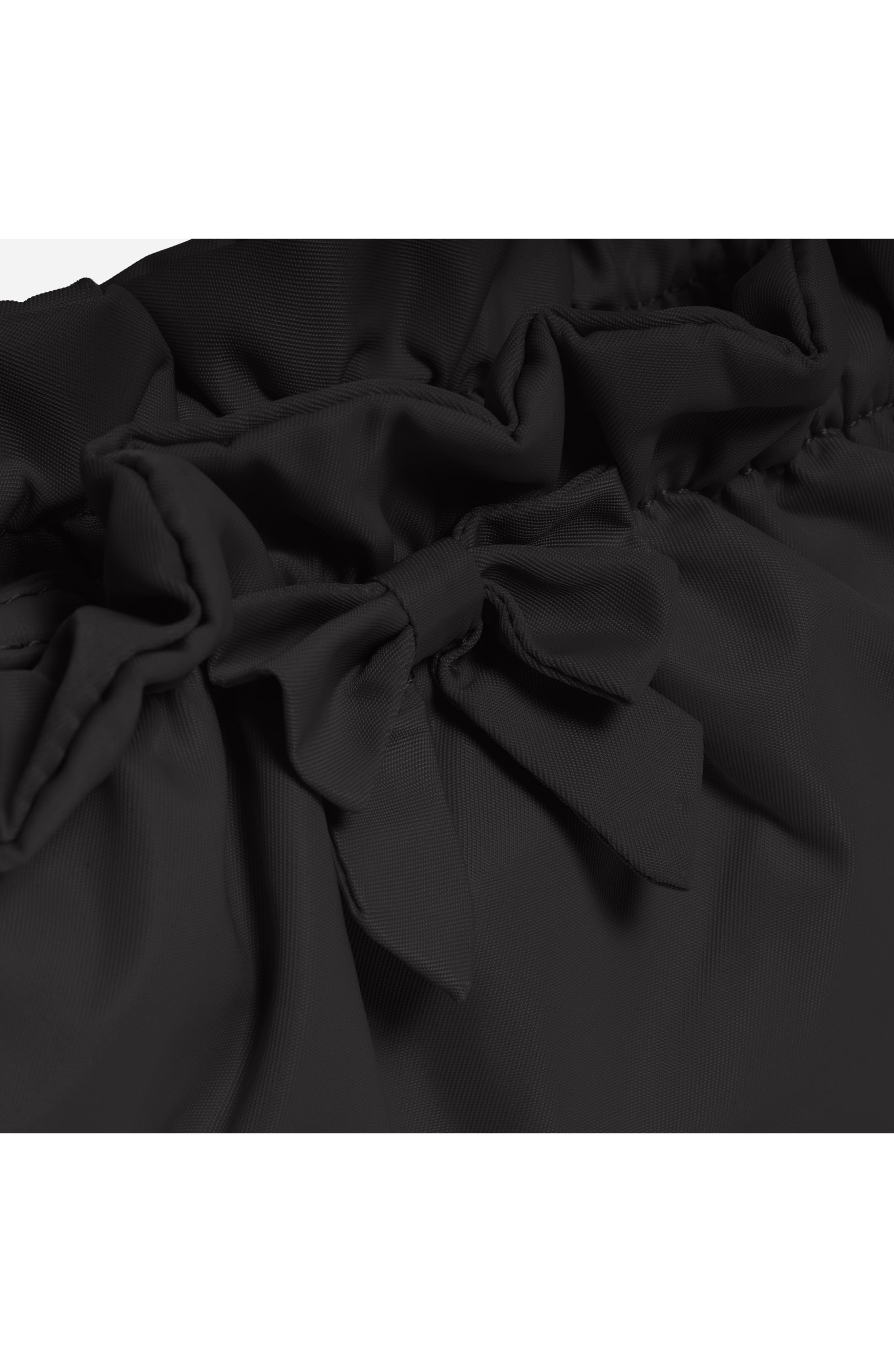 Stoney Clover Lane Bow Nylon Pouch, Alternate, color, Noir