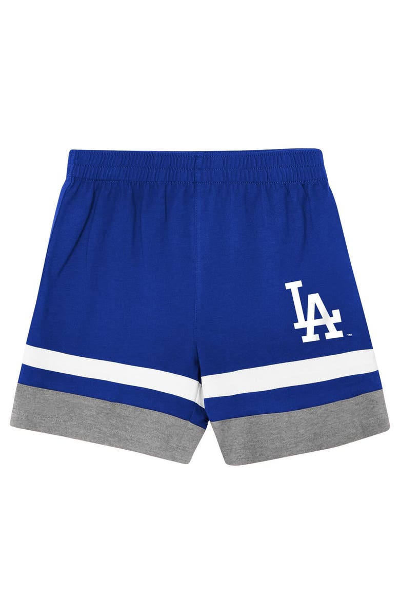 Outerstuff Toddler Outerstuff Royal Los Angeles Dodgers Ground Ball T-Shirt & Shorts Set, Alternate, color, Royal