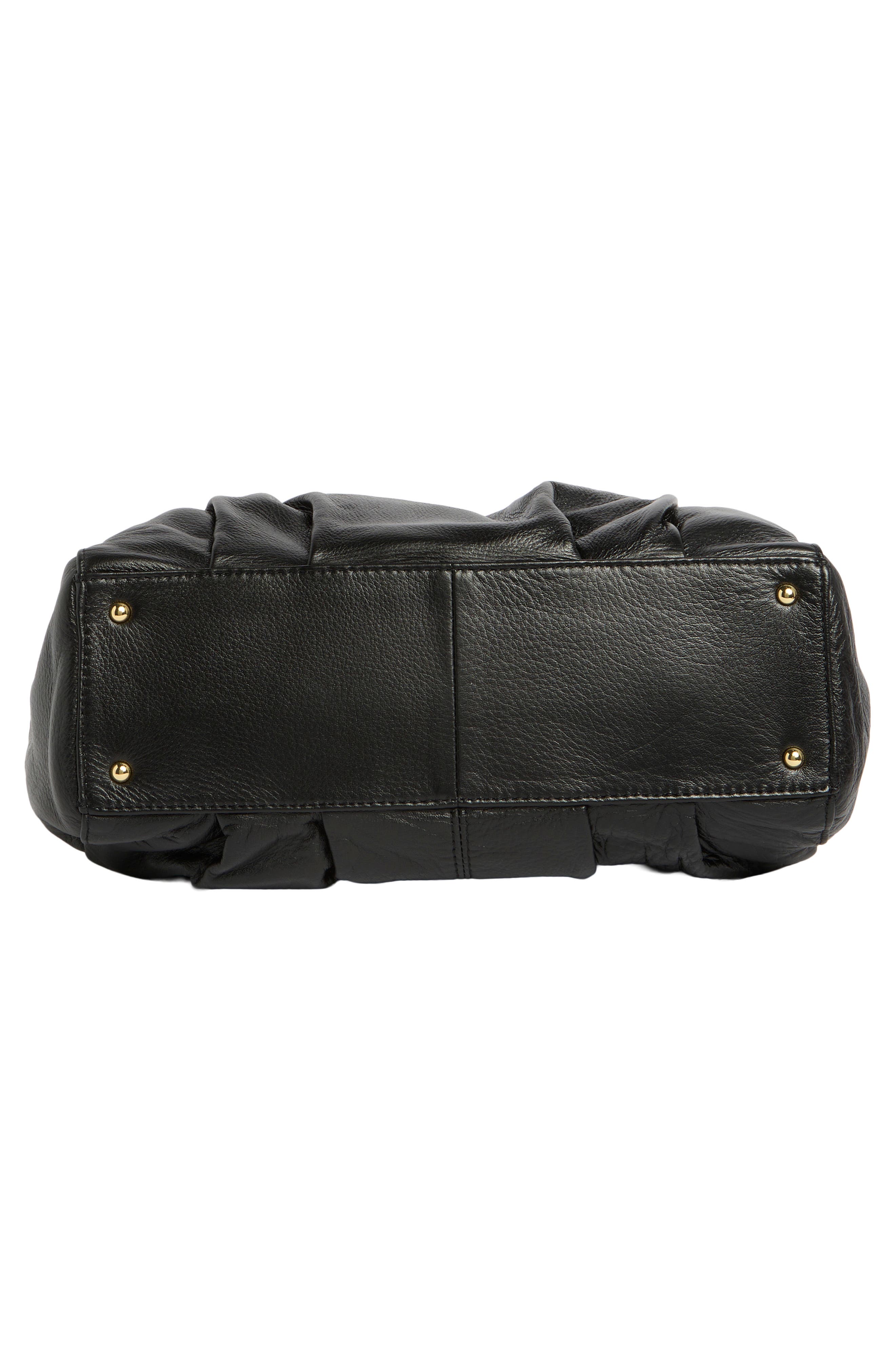 AIMEE Unsubscribed Convertible Leather Shopper, Alternate, color, Black