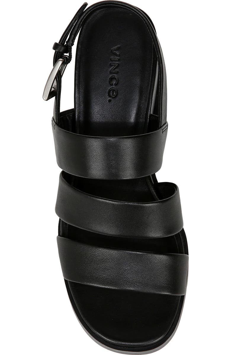 Vince Rochel Slingback Platform Wedge Sandal, Alternate, color, Black