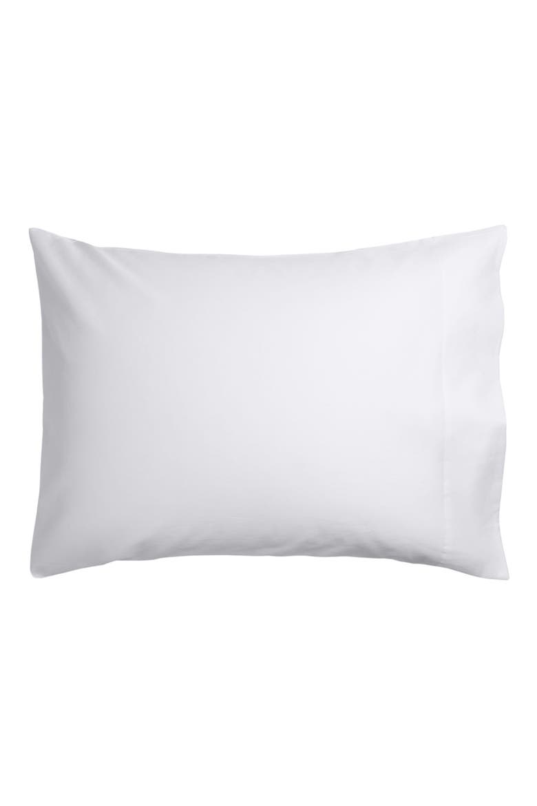 Set of 2 Sateen Pillowcases, Alternate, color, WHITE