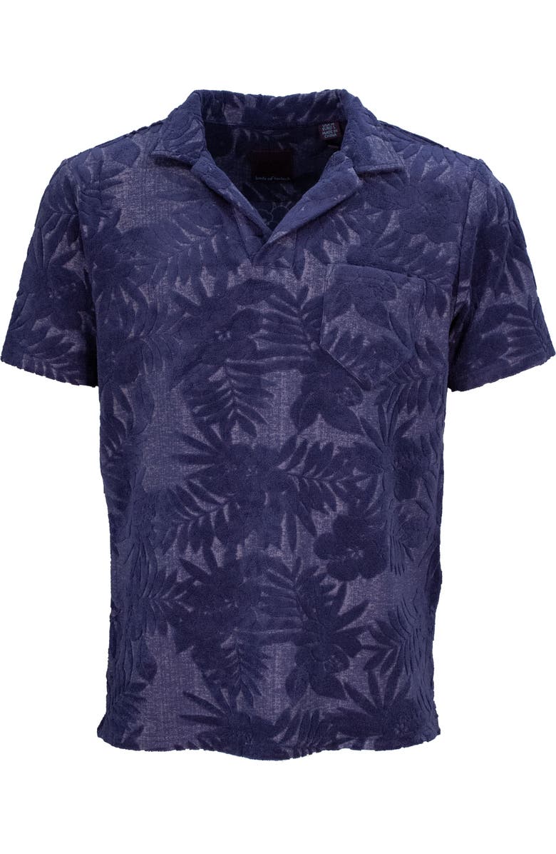 Lords of Harlech Johnny Terry Towel Polo, Main, color, Farm Floral Navy