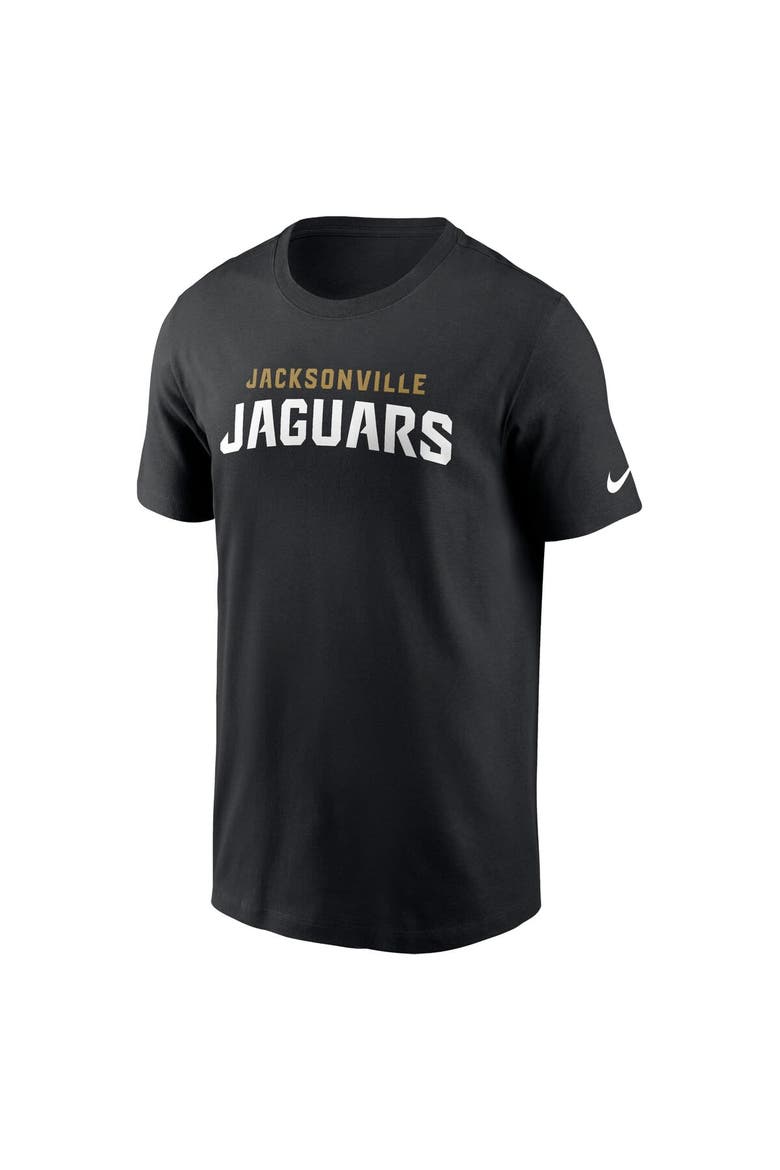 Men's Nike Black Jacksonville Jaguars Primetime Wordmark Essential T-Shirt, Alternate, color, Black