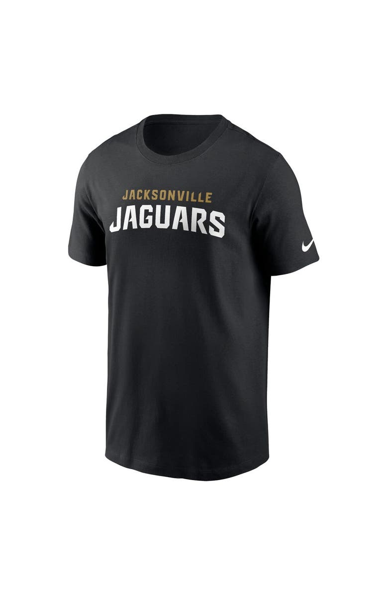 Nike Men's Nike Black Jacksonville Jaguars Primetime Wordmark Essential T-Shirt, Alternate, color, Black
