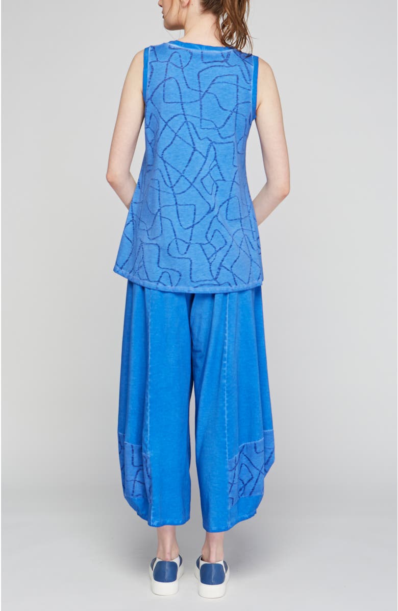 LUUKAA Ryder Devore Cotton Jersey Top, Alternate, color, Blue