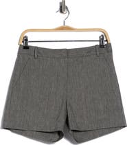 Theory Lynie Mélange Linen Blend Shorts
