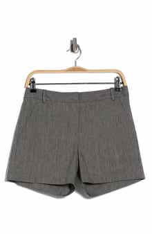 Theory Lynie Mélange Linen Blend Shorts