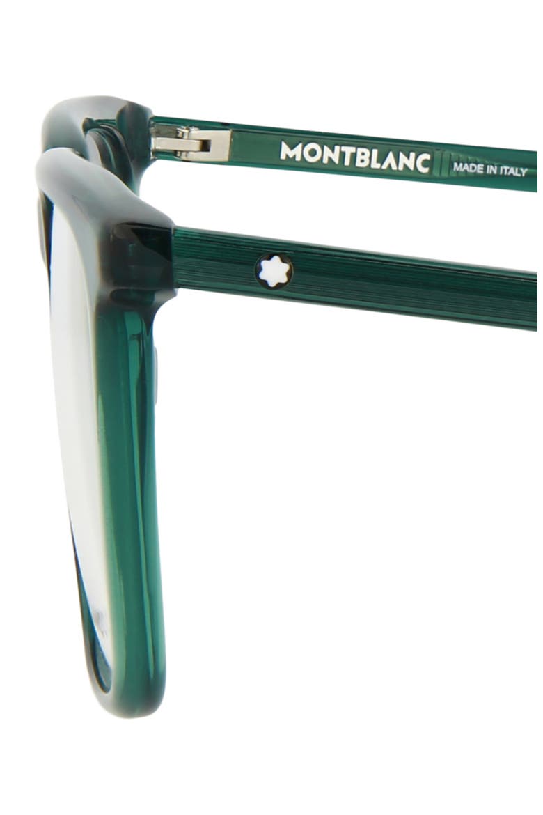 57mm Square Optical Glasses, Alternate, color, GREEN TRANSPARENT