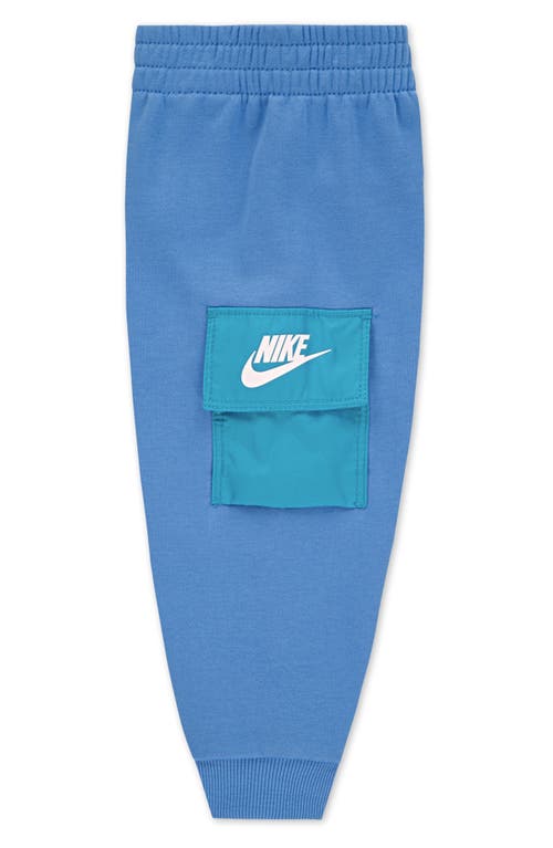 Nike Kids' Keep Climbing French Terry Hoodie & Joggers Set In Blue