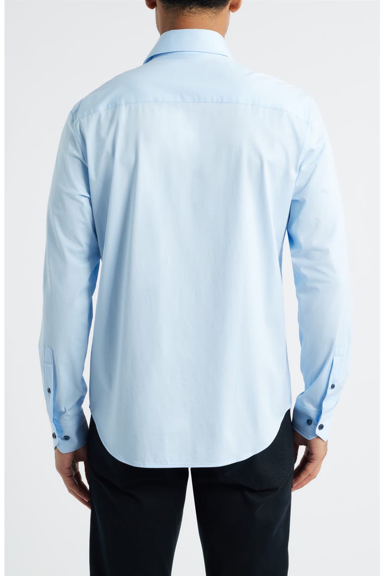 James OoohCotton® Solid Button-Up Shirt, Alternate, color, SKY