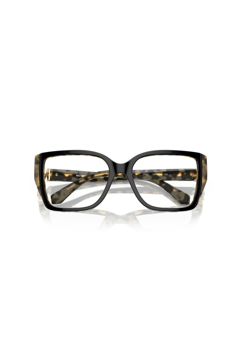 52mm Square optical glasses, Alternate, color, Black