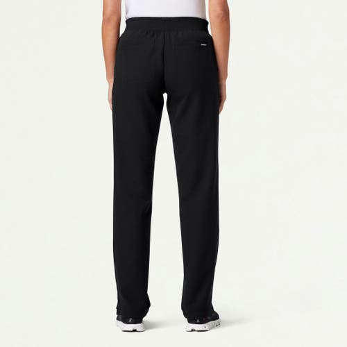 Jaanuu 5-pocket Classic Mid-rise Scrub Pant In Black