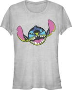 Lilo & Stitch Junior's Leroy Evil Face Short Sleeve Graphic T-Shirt