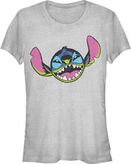Lilo & Stitch Junior's Leroy Evil Face Short Sleeve Graphic T-Shirt