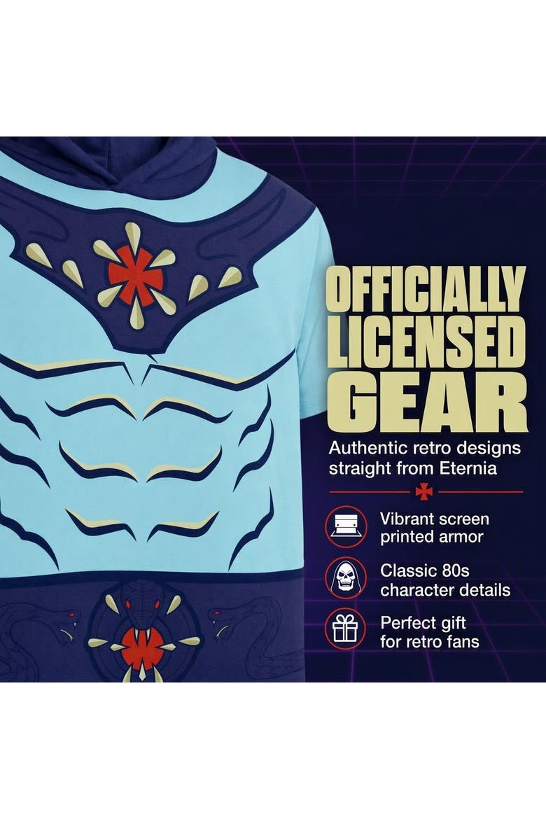 Hooded T-Shirt, Alternate, color, Purple Skeletor