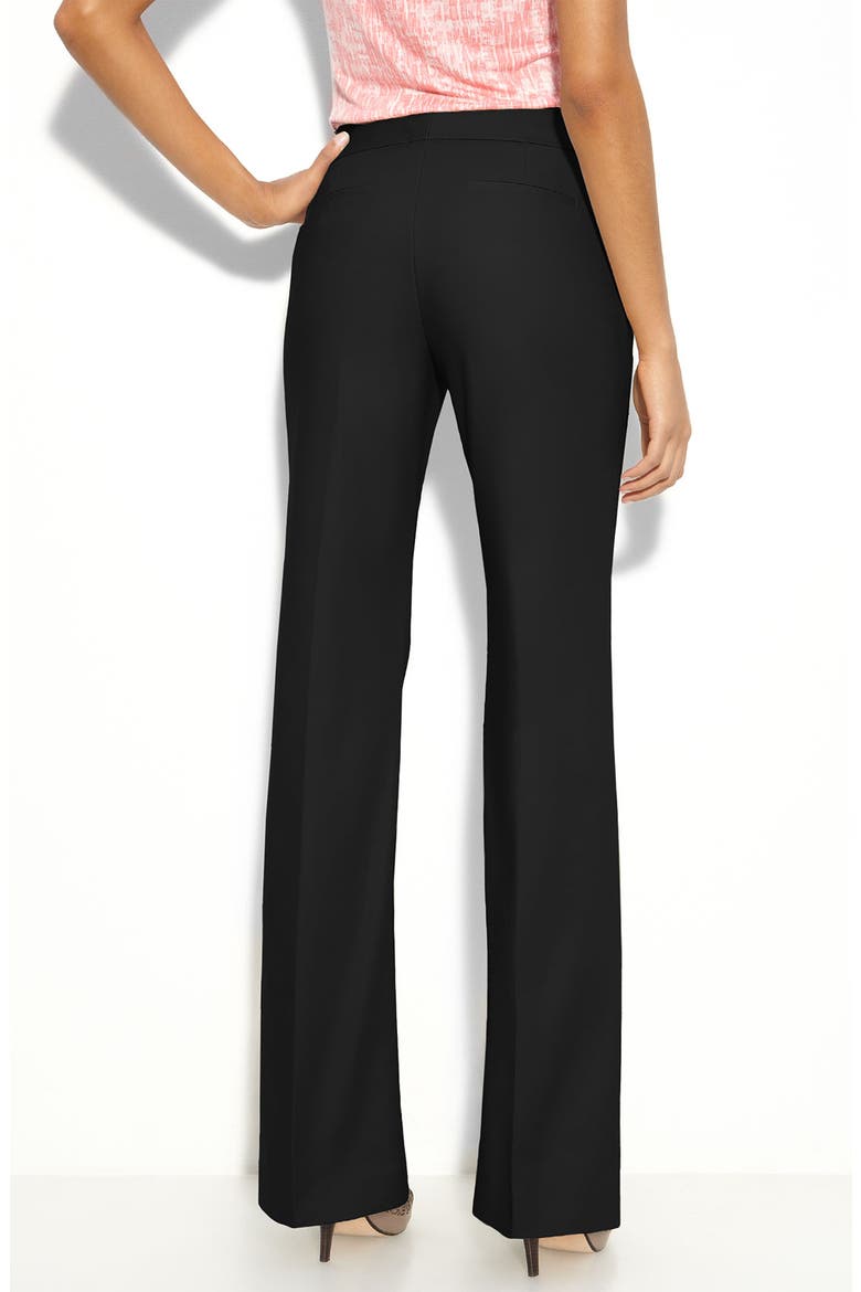 'Taylor Cotton Sheen' Pants, Alternate, color, BLACK