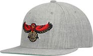 Mitchell & Ness Men's Mitchell & Ness Heathered Gray Atlanta Hawks Hardwood Classics Team 2.0 Snapback Hat