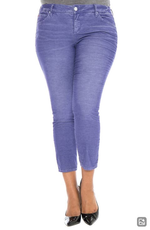 Stretch Corduroy Cropped Skinny Pants