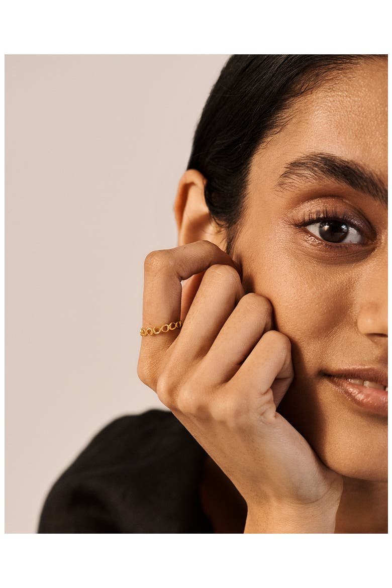 Nura Open Stacking Ring, Alternate, color, 18CT GOLD VERMEIL