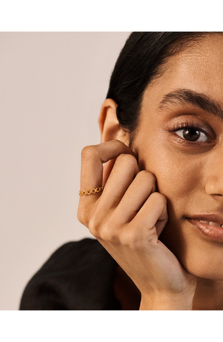 Monica Vinader Nura Open Stacking Ring, Alternate, color, 18Ct Gold Vermeil