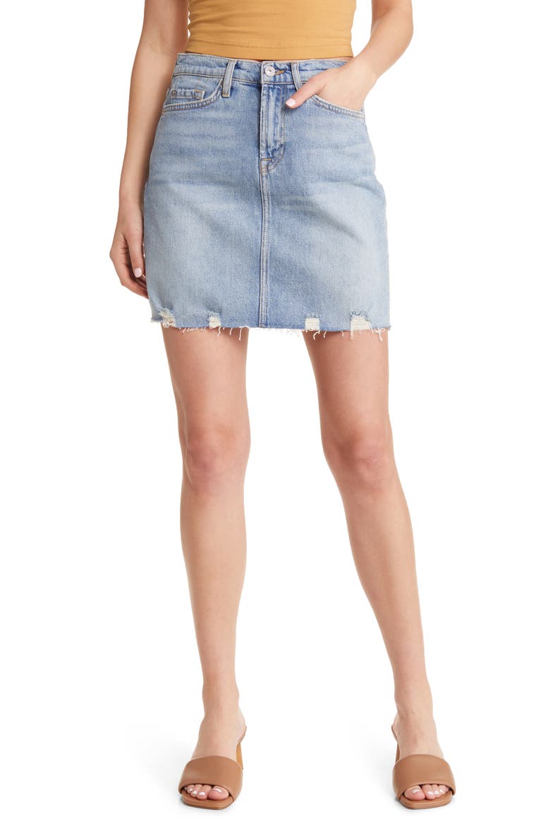 Mia Denim Skirt, Main, color, AIR WASH