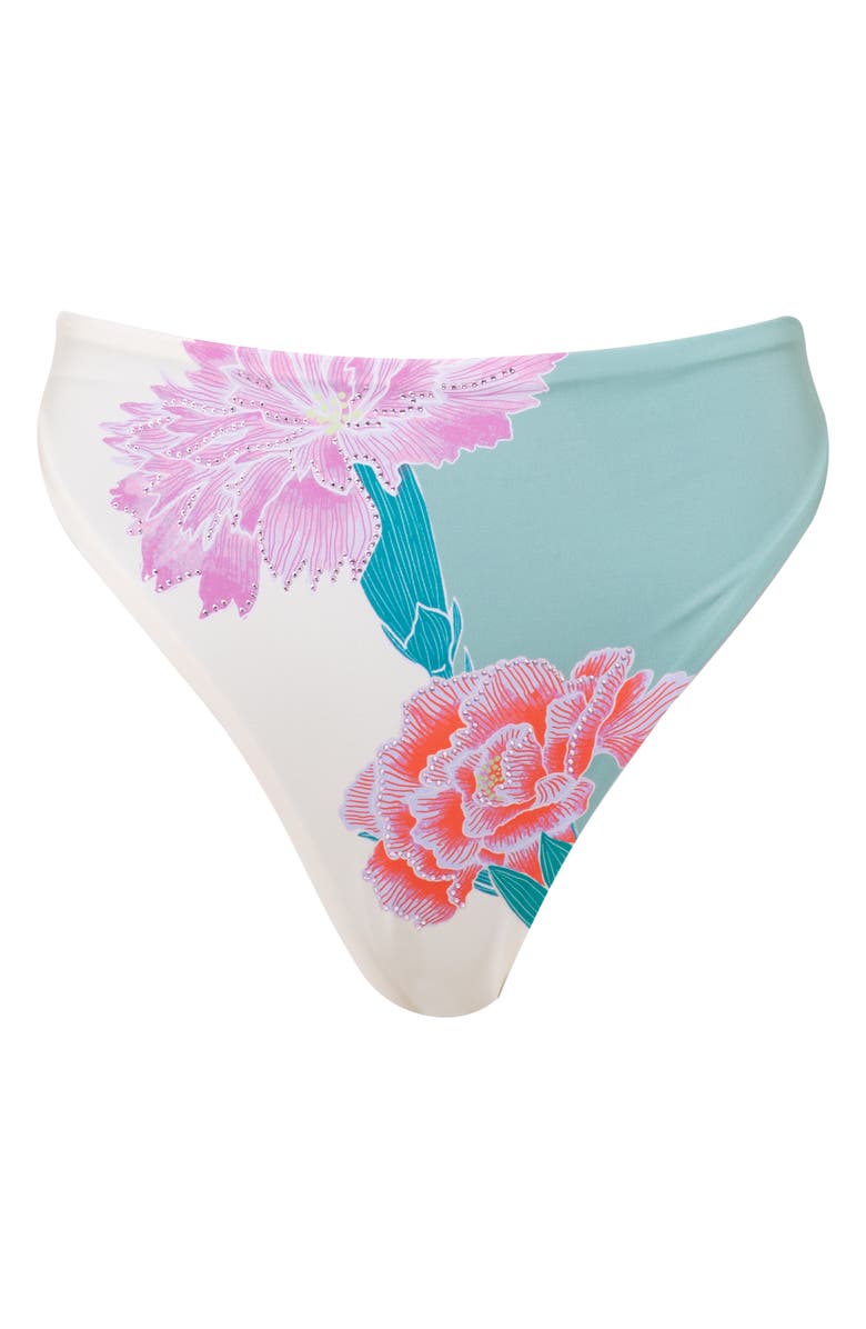 Maaji Eden Delphi Reversible High Waist Bikini Bottoms, Alternate, color,