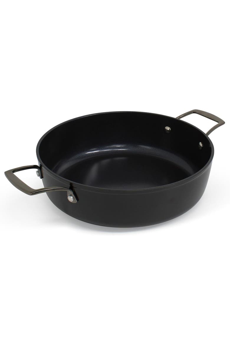11 inch Saute Pan with Lid, Alternate, color, Black