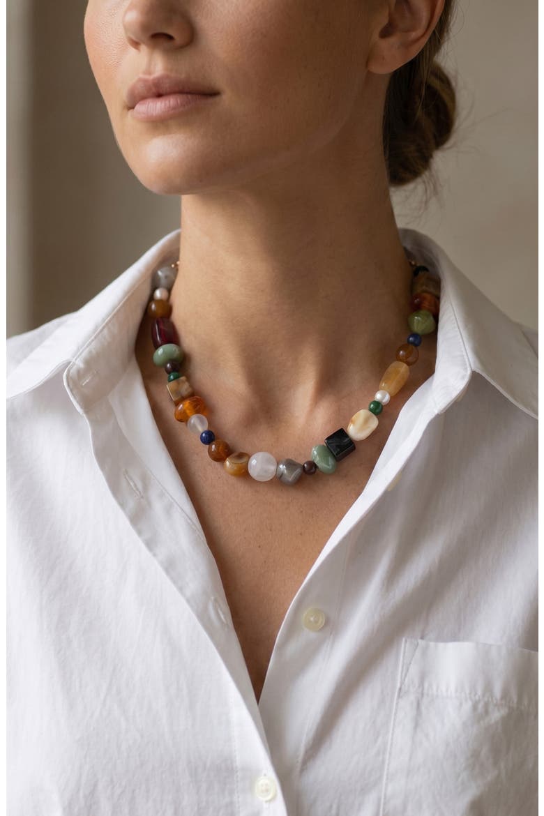 Woodland Necklace, Alternate, color, GREEN
