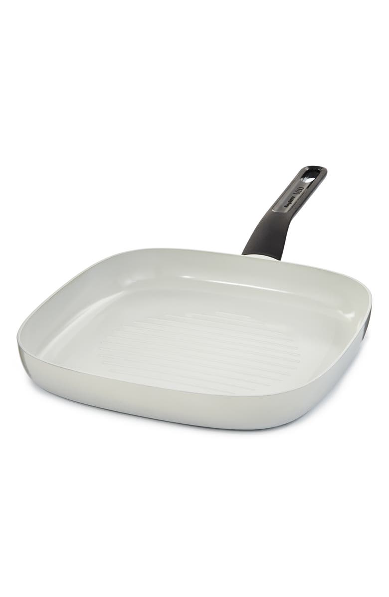 BergHOFF Leo Glints CeraGreen Grill Pan, Main, color, Cream