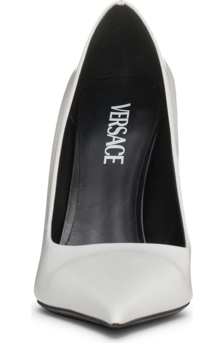 Versace Curved Heel Pointed Toe Pump, Alternate, color,