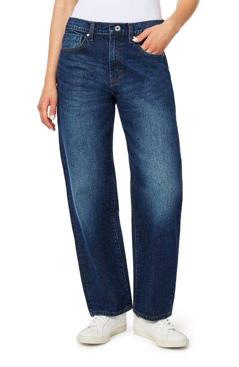 Emmy Relaxed Straight Leg Stretch Cotton Jeans