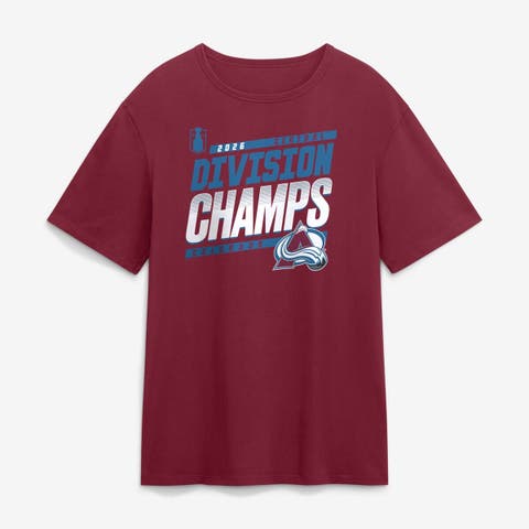 Men's Fanatics Burgundy Colorado Avalanche 2026 Central Division Champions T-Shirt