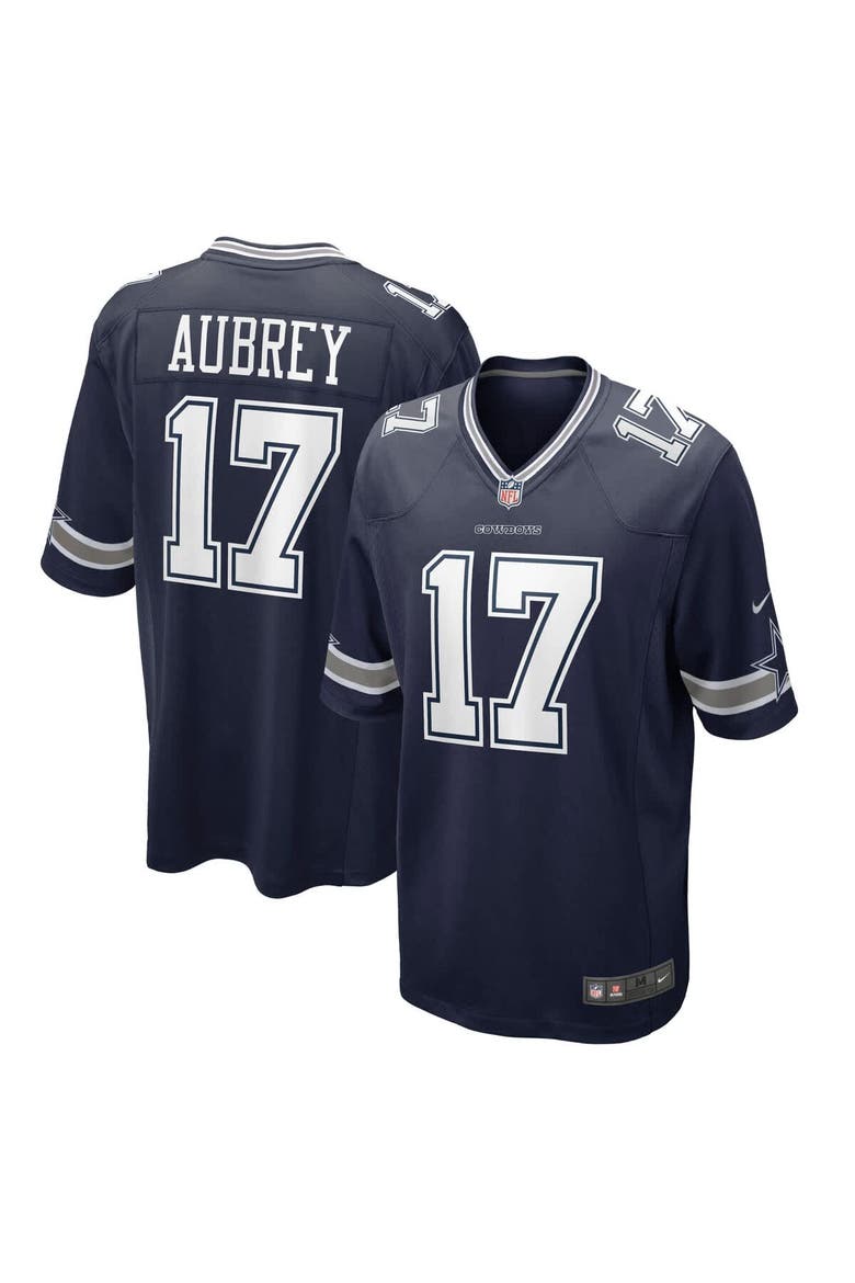 Men's Nike Brandon Aubrey Navy Dallas Cowboys Team Game Jersey, Alternate, color, Navy