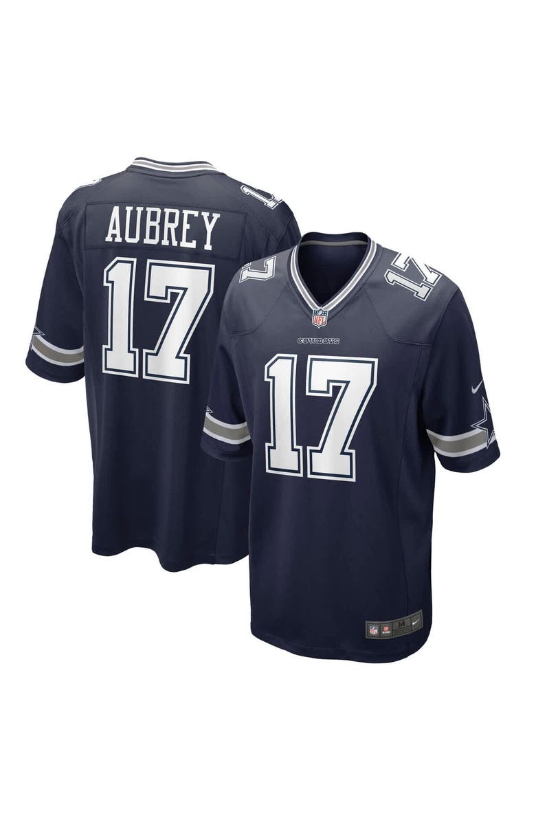 Nike Men's Nike Brandon Aubrey Navy Dallas Cowboys Team Game Jersey, Alternate, color, Navy