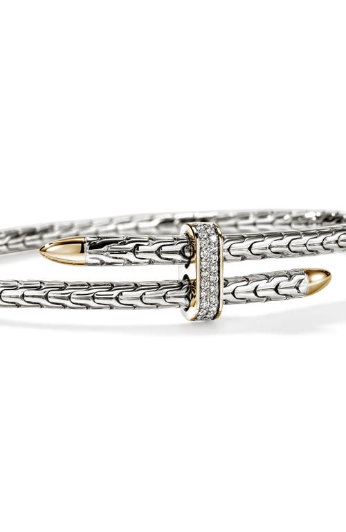 John Hardy Spear Bangle In Silver/gold