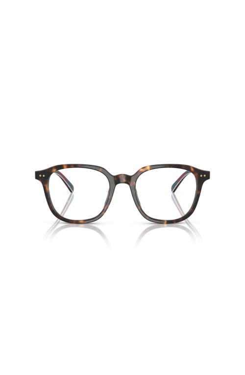 Polo Ralph Lauren 50mm Round Optical Glasses In Brown