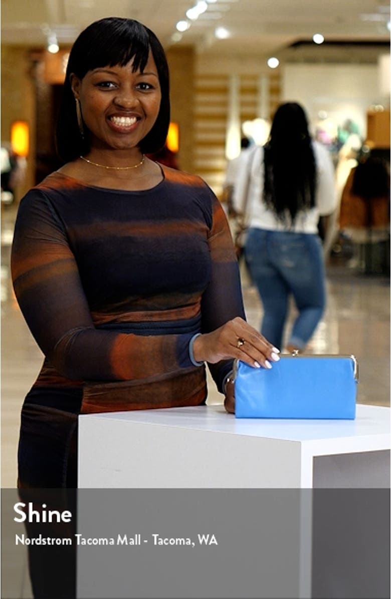 Lauren Leather Double Frame Clutch, sales video thumbnail