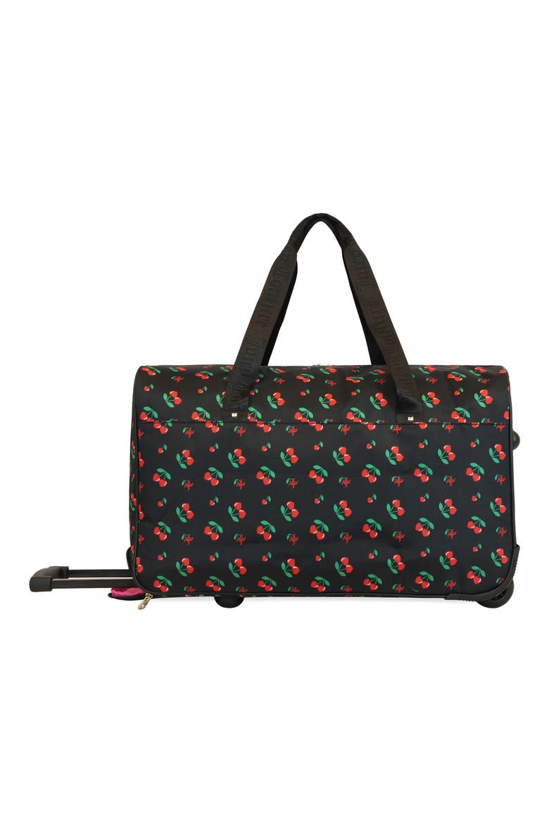 Jada 22 Inch Rolling Duffel Bag, Alternate, color, BLACK CHERRY